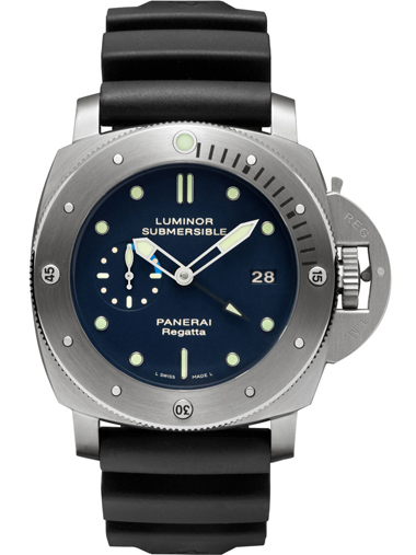 Panerai Luminor Submersible 1950 Regatta 3 Days GMT Automatic Ti - Click Image to Close